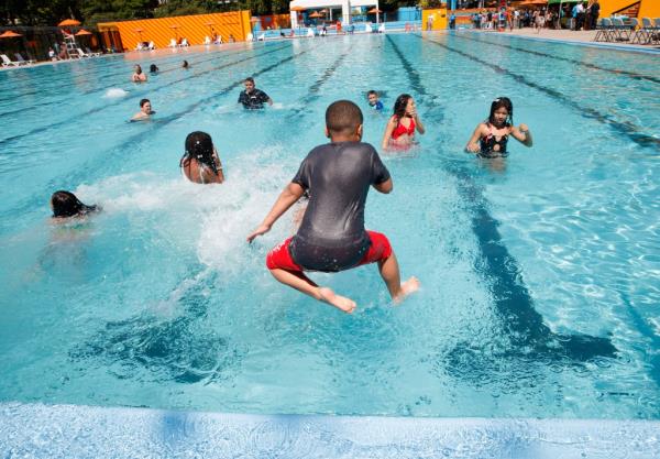 The opening of Van Cortlandt Park Pool in the Bronx