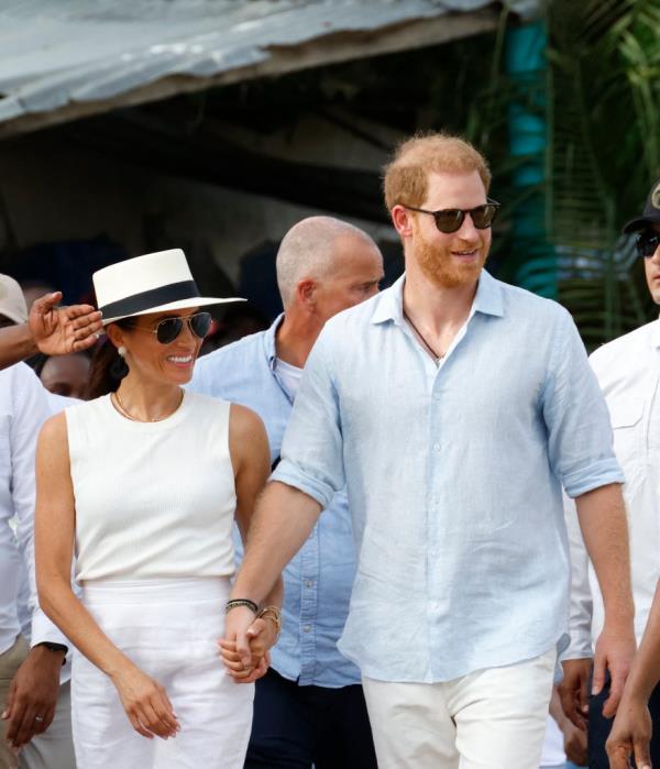 Harry and Meghan Markle arrived in San Basilio de Palenque, Colombia, wher<em></em>e they were warmly welcomed by enthusiastic crowds amid tight security measures.